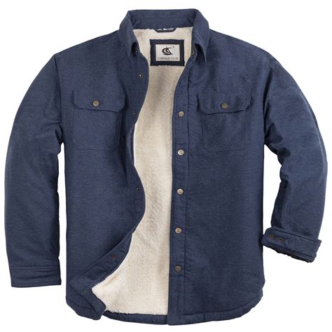 Wrangler Authentics Men's Long Sleeve Sherpa Lined Shirt Jacket, Olive ...