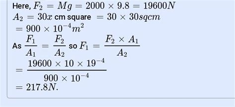 A. State the principle used in Hydraulic lift. B.To lift an automobile ...