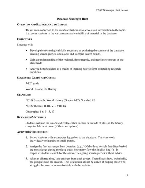 Database Lesson Plan 的图像结果