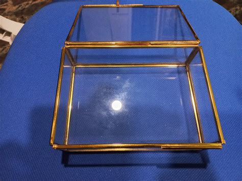 Buy M/S NOUMAN HANDICRAFTS Vintage Large Clear/Glass Rectangle Jewelry ...