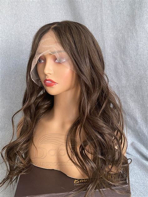 Best Human Hair Lace Front Wigs Wavy Light Brown Lace Wig for White ...