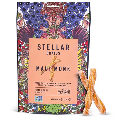 Stellar Pretzel Braids Maui Monk Maui Onion 6 Count (5 oz each ...