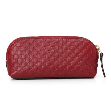Shop Pre Owned Authentic Gucci Red Cosmetic Pouch Small – Confidential ...