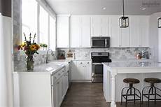 White Marble Subway Tile Backsplash by My Diy Marble Backsplash Honeybear White Marble Subway Tile Backsplash