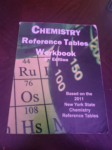 Chemistry Reference Table Workbook | Cabinets Matttroy