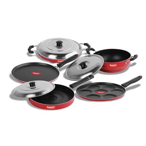 Buy Sumeet 2.6mm Thick Non-Stick Xllent Cookware set (Dosa Tawa – 26 ...