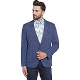 Buy JOHN PRIDE Men's Plus Size Regular Fit Striped Single-Breasted Navy ...