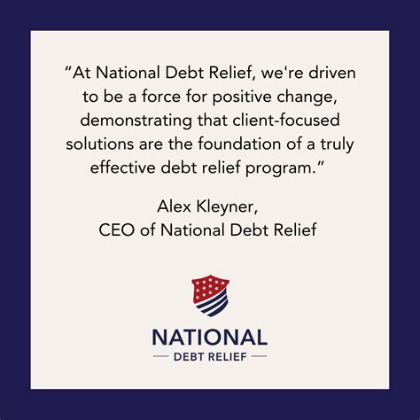 Alex Kleyner, CEO of National Debt Relief: A New Chapter in the ...