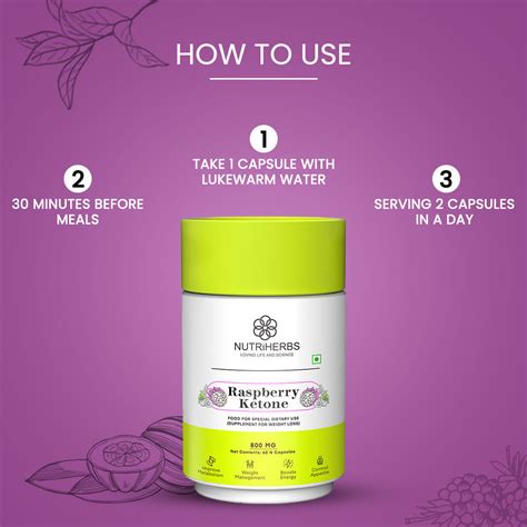 Weight Management Raspberry Supplements (60 Capsules) for Fat ...