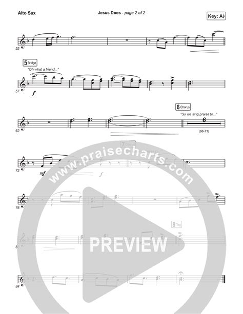 Jesus Does (Unison/2-Part) Alto Sax Sheet Music PDF (We The Kingdom ...