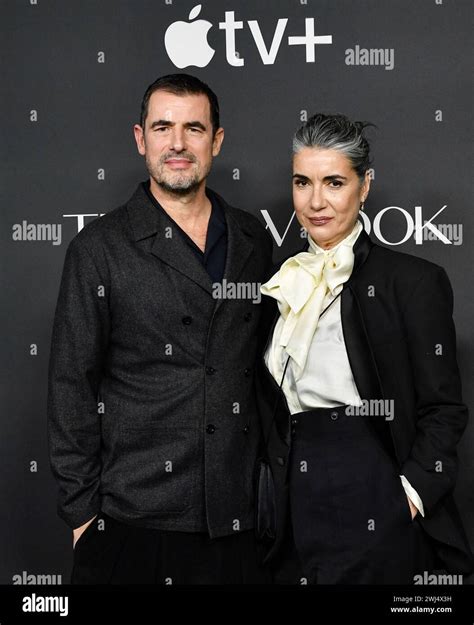 Claes Bang, left, and Lis Kasper Bang attend the premiere of the Apple ...