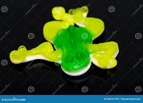 Colorful Fruity Gummy Candy. Jelly Candies in the Form of Frog Stock ...
