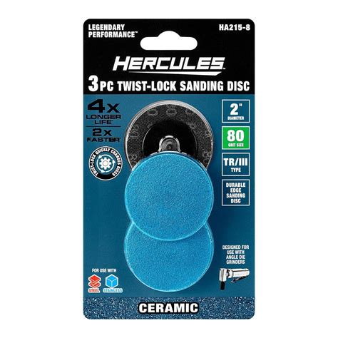 4-1/2 in., 80 Grit Fiber Sanding Discs, 5 Pack