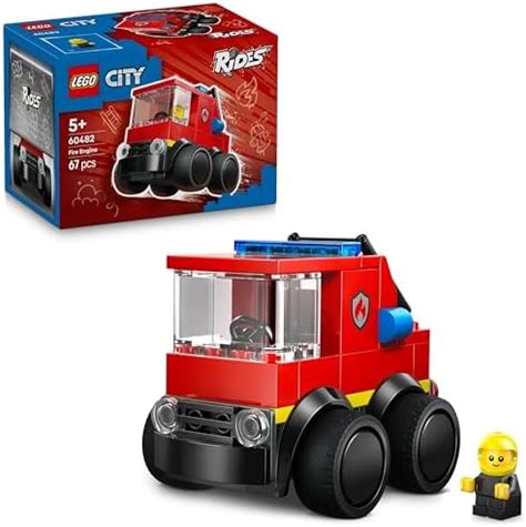 LEGO City Rides – Fire Truck - Mini Car Toy Building Kit with ...