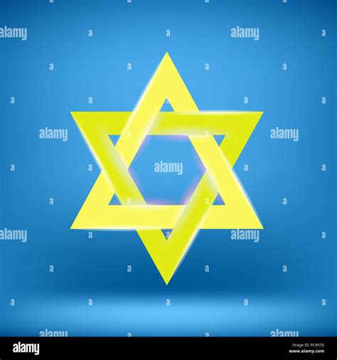 Yellow Star of David Stock Photo - Alamy