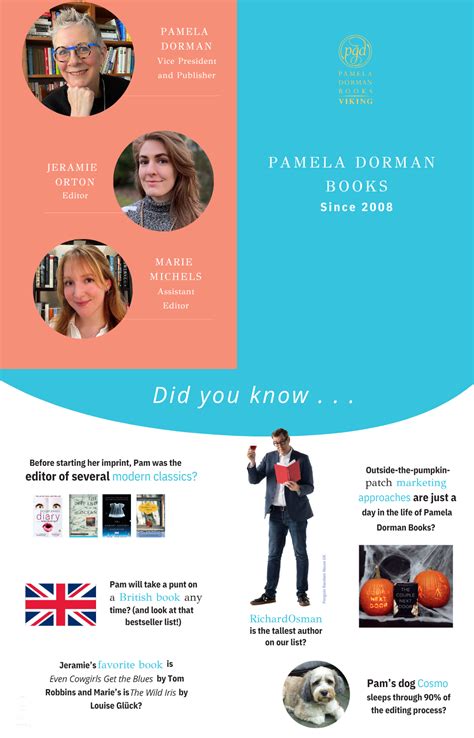 Publishing Profiles: Pamela Dorman, Senior Vice President and Publisher ...