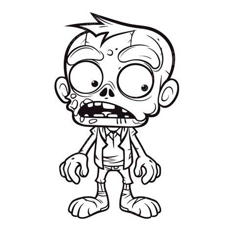 Zombie picture to print and color - Coloring For Kids Zombies 29914 ...