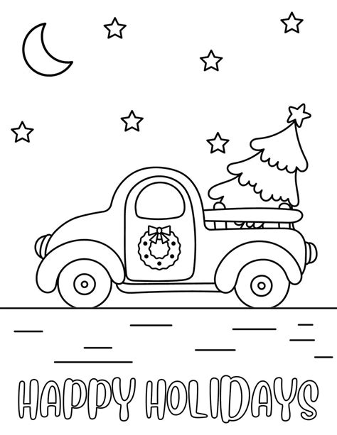 Preschool Holiday Coloring Pages