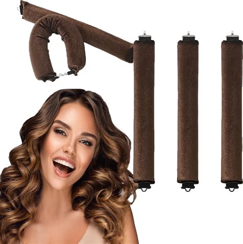 Amazon.com : Jumbo Heatless Hair Curlers for Long Hair Overnight Wavy ...