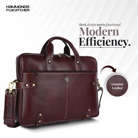 Leather Laptop Bag (up to 16″) for Men – Hammonds Flycatcher
