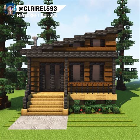 Image result for Minecraft Cabin Tutorial Survival