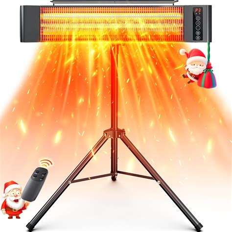 Amazon.com: VAGKRI Outdoor Heaters, Electric Infrared Patio Heater with ...