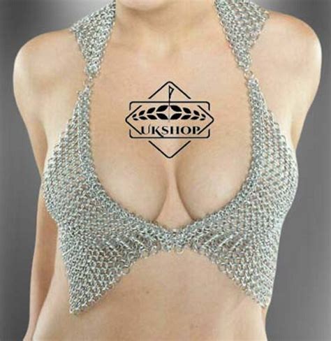 Aluminum Chainmail Bikini top - Cosplay Dress - uketsyshop.com