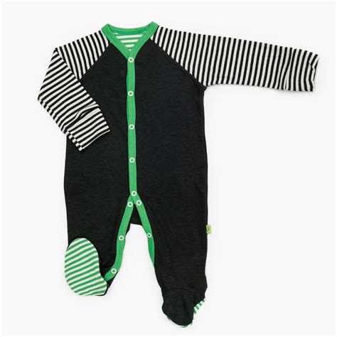 Baby Grow, Black Stripe - Baby : SilverGuard, Antibacterial bedding ...