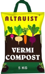 Altruist Organic Vermicompost Fertilizer Manure for Plants - 5 Kg ...