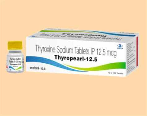 Thyropearl 12.5 Tablets (120'S) (Thyroxine Sodium 12.5 Mcg) Pack 120'S ...