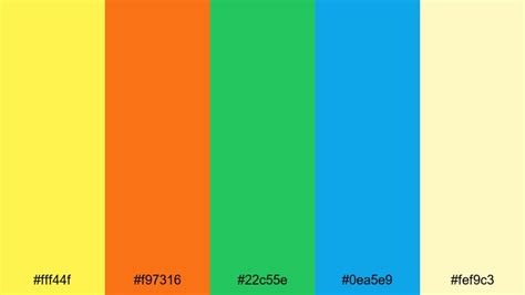 The Best 15 Lemon Yellow Color Palette Ideas for Video & Design