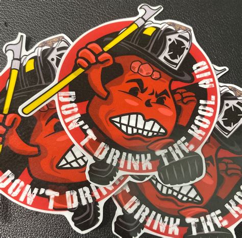 Kool Aid Fireman Don't Drink the Kool Aid - Etsy