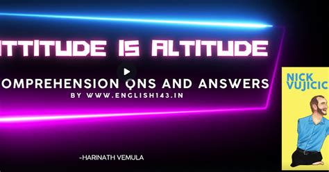 ATTITUDE IS ALTITUDE READING TEXT, COMPREHENSION QUESTIONS (SIMPLE ...