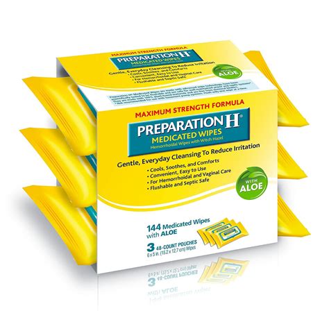 Amazon.com: Preparation H Totables Irritation Relief Wipes 10 Each ...
