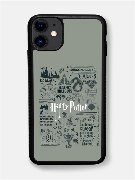 Harry Potter Infographic Grey - iPhone 11 Cover - Buy Online in India ...