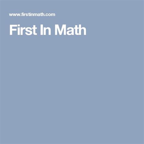 Image result for First in Math Download