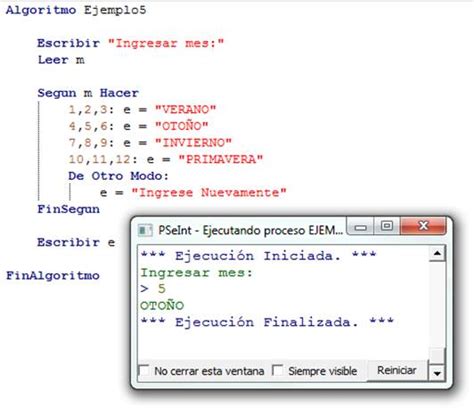 Image result for PSeInt Estructura Multiple