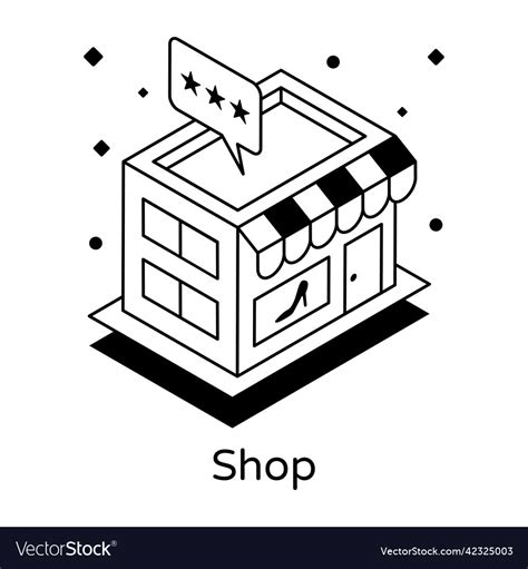 Samll Shop Vector Image 的图像结果
