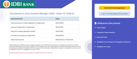 IDBI Bank JAM recruitment 2026: Registration begins for 1100 posts at ...