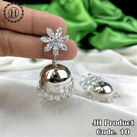 Silver Metal Earrings – Jewel Palace