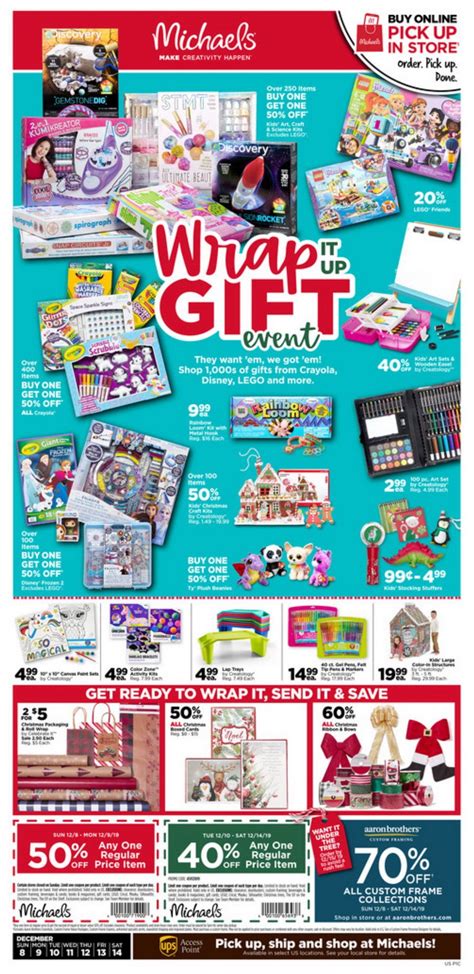 Michaels Weekly Ad Dec 08 – Dec 14, 2019