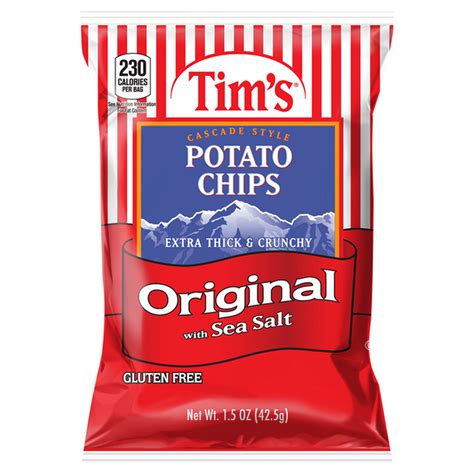 Tim's Potato Chips, Original, Cascade Style (1.5 oz) Delivery or Pickup ...