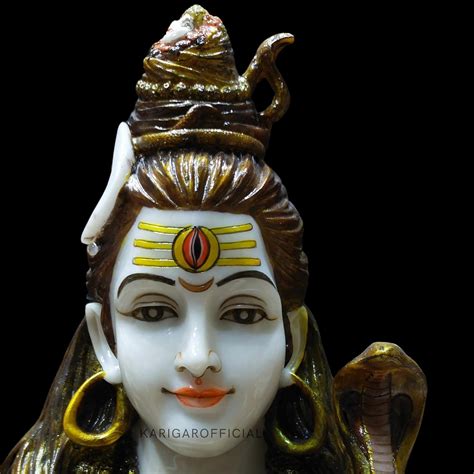 KARIGAROFFICIAL Large 21-inch Shiva Statue: Hindu God Mahadev Idol ...