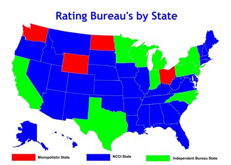 NCCI States, Monopolistic States, and Independent Bureau States ...