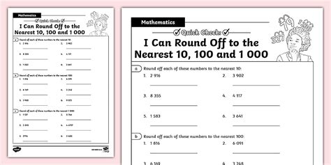 Rounding off to the Nearest 100 Worksheets for Grade 4