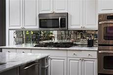 Mirror Backsplash In Kitchen by Antique Mirror Backsplash Installed Mirror Backsplash In Kitchen