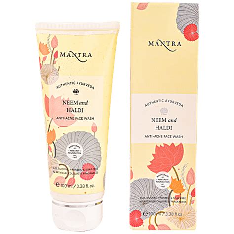 Buy Mantra Herbal Herbal Neem & Haldi Anti Acne Face Wash - Paraben ...