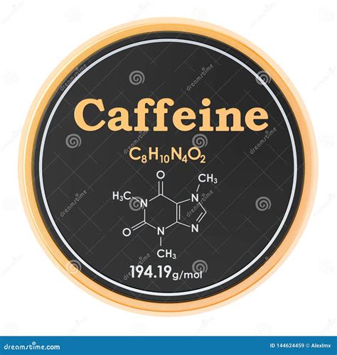 Caffeine 3D Chemical Formula Royalty-Free Stock Image | CartoonDealer ...