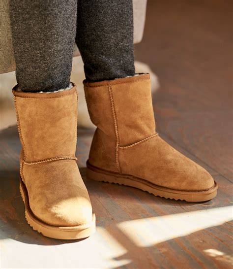 Chestnut 100% Sheepskin | Womens Sheepskin Slipper Boots
