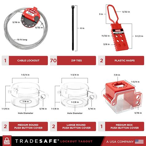 TRADESAFE Lockout Tagout Kit - 95 Lock Out Tag Out India | Ubuy